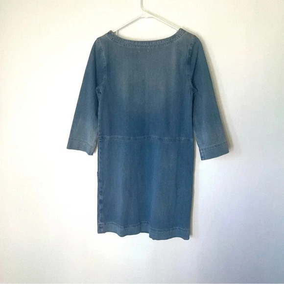 AG Adriano Goldschmeid Denim Knit Cocoon Soft Jean Dress Size Small - Picture 9 of 9